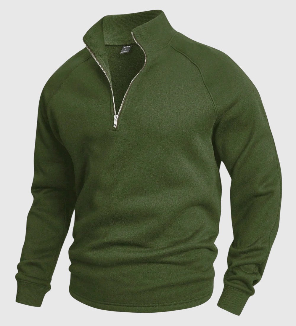 Libuše - Premium sweter z polo zamkiem
