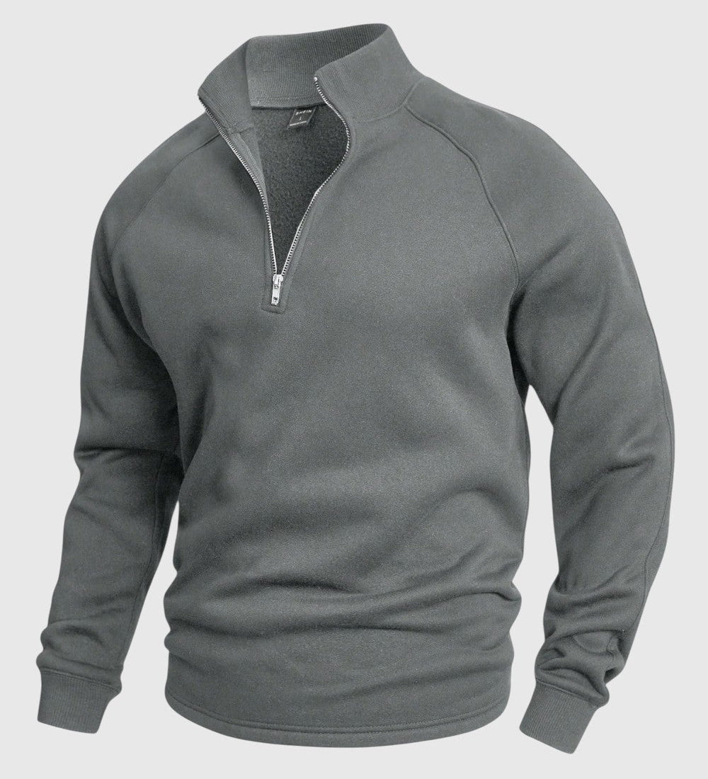 Libuše - Premium sweter z polo zamkiem