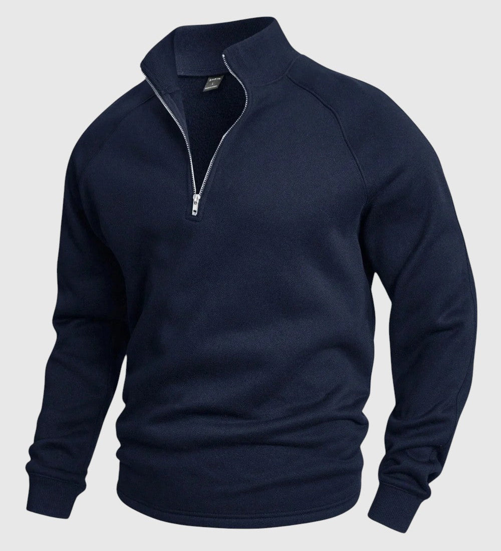 Libuše - Premium sweter z polo zamkiem