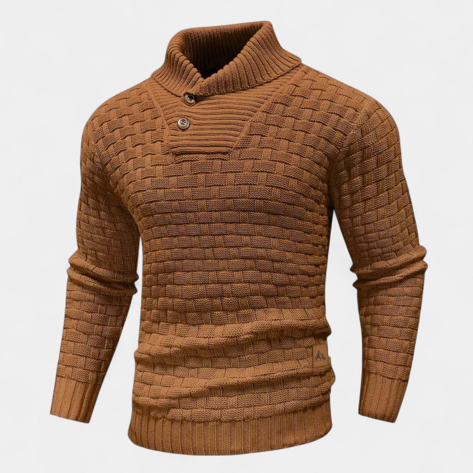 Elías – Stylowy sweter z golfem i guzikami