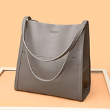 Serelina | Minimalistyczna Torebka Shopper z Podwójnym Uchem