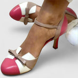 Zofia – Eleganckie Buty na Obcasie z Kokardką