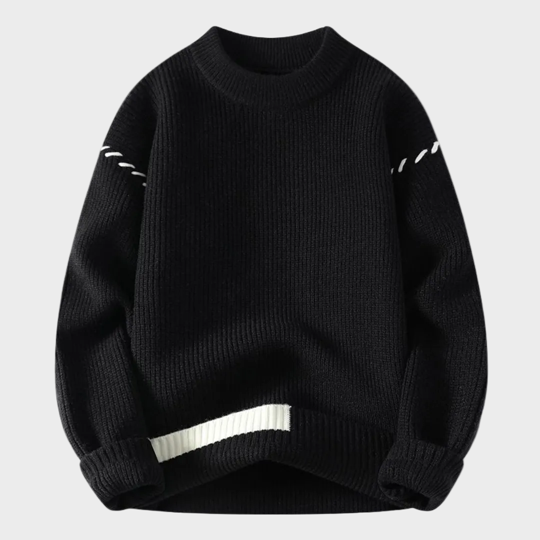 Sweter z okrągłym dekoltem