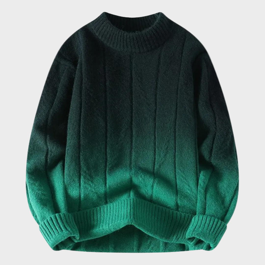 Sweter z gradientowym farbowaniem