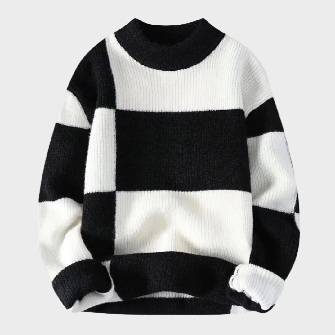 Sweter Geometryczny z Włóczki