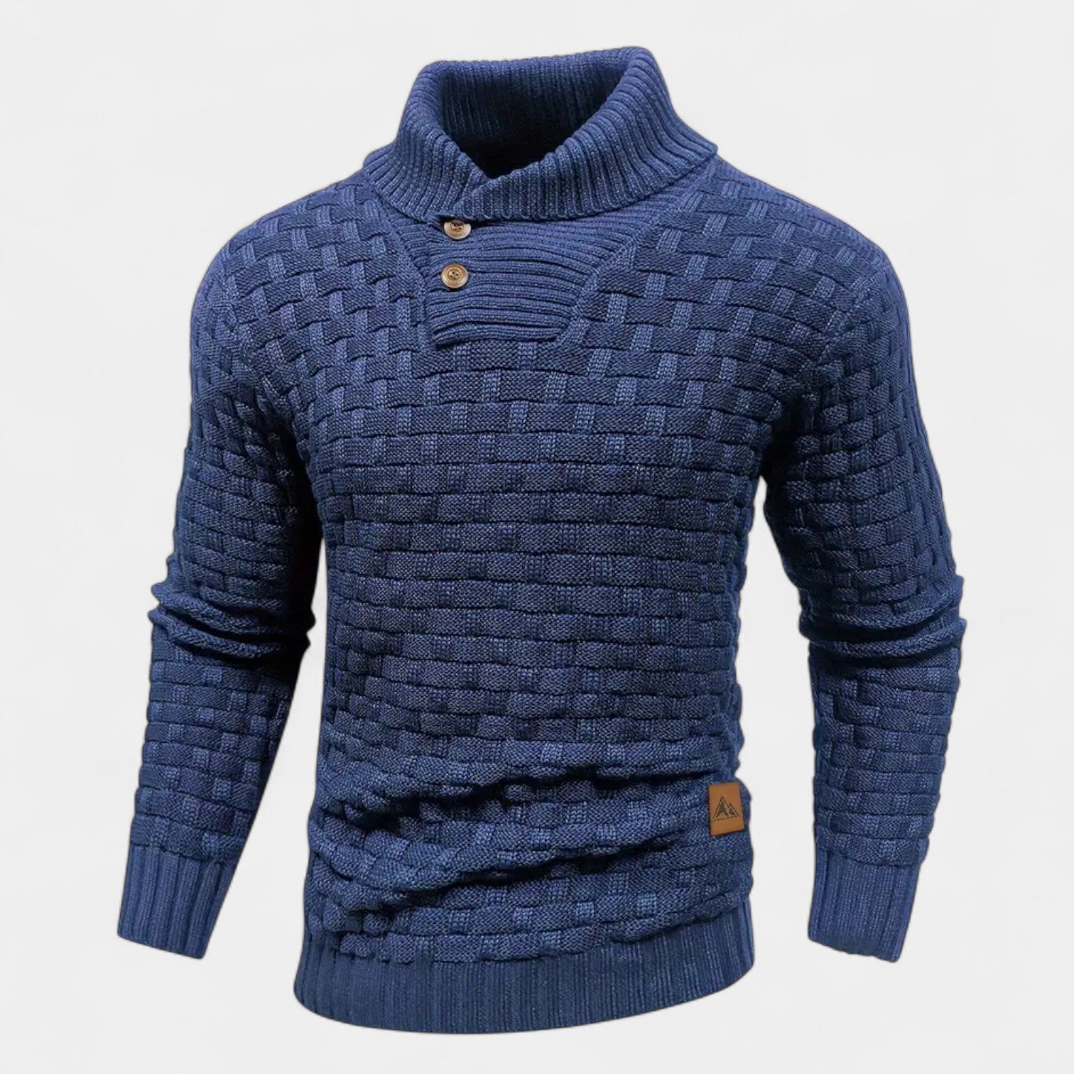 Elías – Stylowy sweter z golfem i guzikami