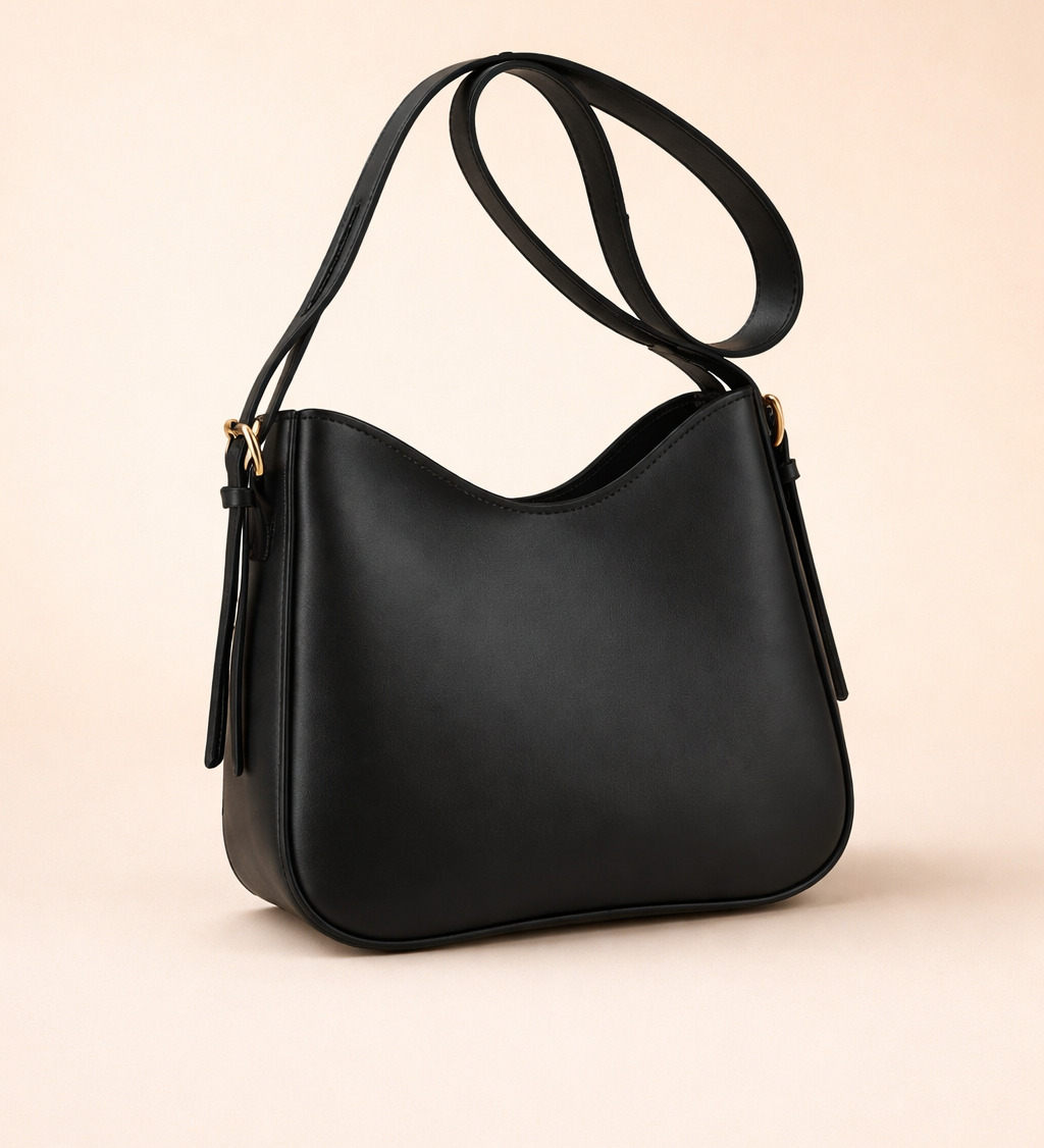 Minimalistyczna damska torebka typu crossbody z eleganckiej skóry wegańskiej