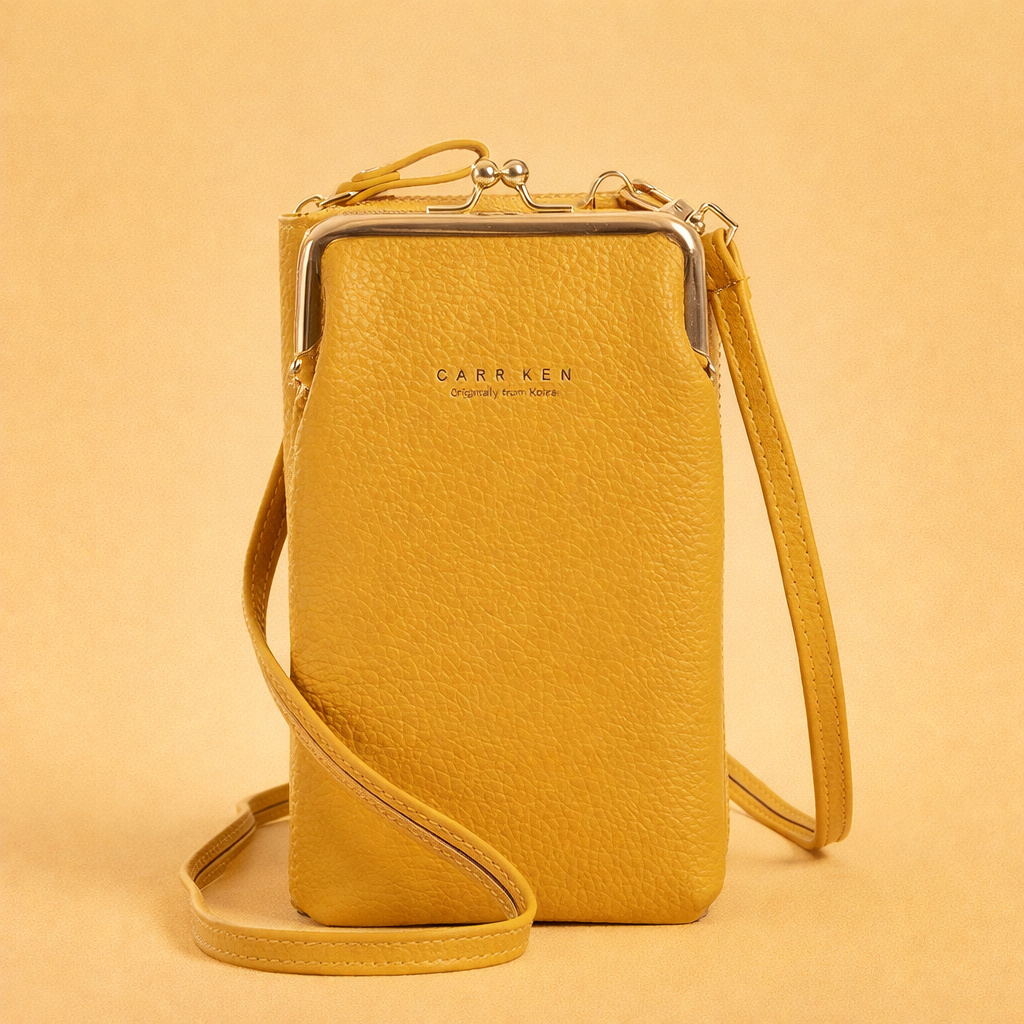 Stylowa damska torba na telefon typu crossbody z wytrzymałej skóry PU